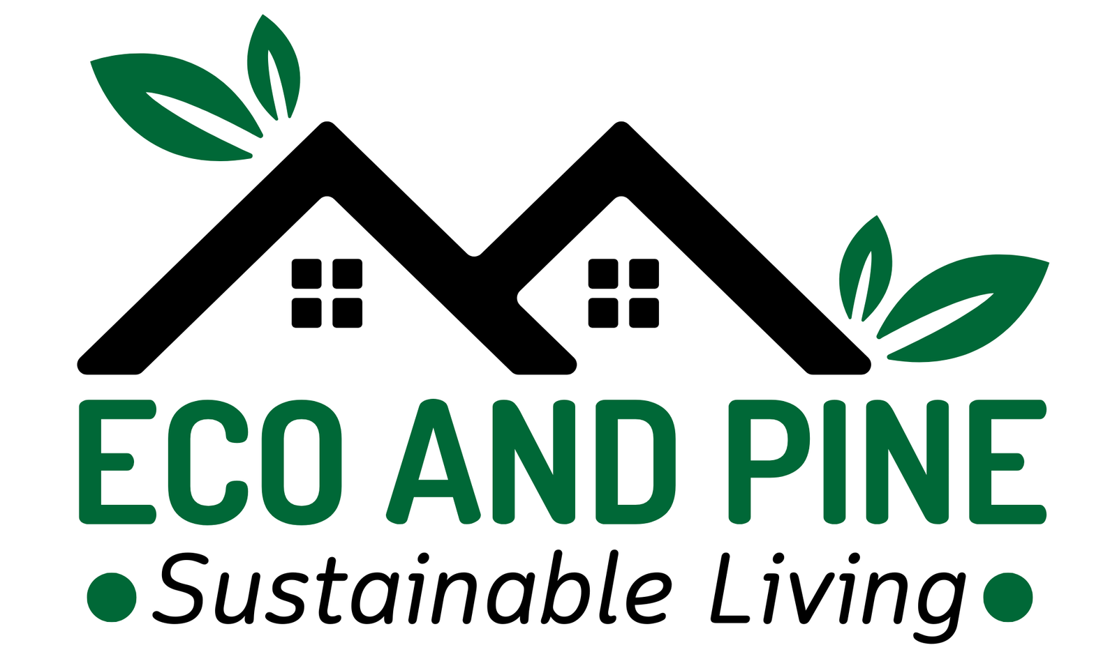 Eco and Pine — sustainable household living blog logo