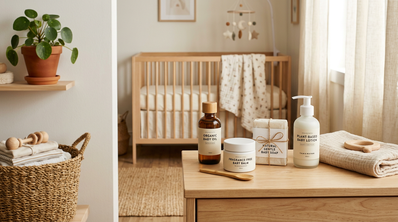 non-toxic baby skincare products free from synthetic fragrance and harmful chemicals